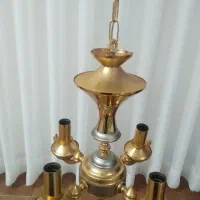 لوستر 4شاخه آب کاری شده سالم و اصل|لوستر و چراغ آویز|قوچان, |دیوار