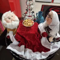 سینی یلدایی ننه سرما|صنایع دستی و سایر لوازم تزئینی|بروجن, |دیوار