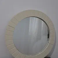 اینه ی گرد چوبی