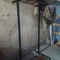 تخت فلزی چوبی یک نفره