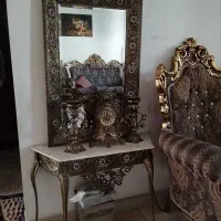 آیینه شمعدان برنز سنگین