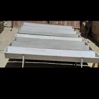 آخور وآبخوری گوسفند و گاو|حیوانات مزرعه|بهار, |دیوار