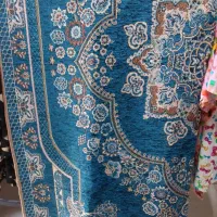 روفرشی سه متری مخمل و زری دار پتو کودک وغیره