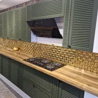 ۸مترکابینت کرکره ای سبزیشمی صدرصدخارجی