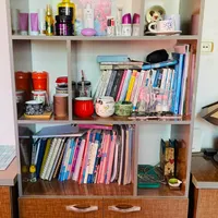 کتابخانه و پاتختی دو کشویی