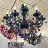 لوستر رنگی بسیار جذاب|لوستر و چراغ آویز|شیراز, شهرک گلستان|دیوار