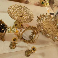 ست پذیرایی برنزی زیبا و باکیفیت و نو