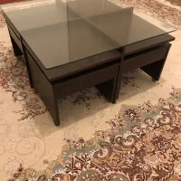 میز جلو مبل با ۴ میز عسلی چرخدار|مبلمان خانگی و میز عسلی|تنکابن, |دیوار