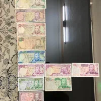 ست کامل اسکناس های پهلوی