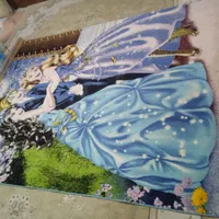 گلیم فرش دخترانه ۶متری