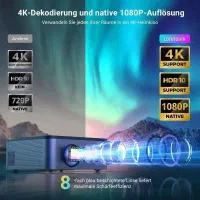 ویدیو پروژکتور 4K HDR برندLonnovix فوکوس خودکار|تلویزیون و پروژکتور|پیرانشهر, |دیوار
