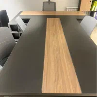 میز  مدیریتی و کنفرانس طوسی و چوب نو MDF خارجی