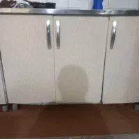 کابینت فلزی درب چوبی|آبچکان و نظمدهنده ظروف|بهارستان, |دیوار