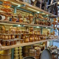 فروش ظروف مسی به صورت یکجا|ظروف پخت‌وپز|شیراز, شاهچراغ|دیوار