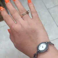 ساعت نقره بسیار زیبا موتور ژاپن ۲۸ گرم
