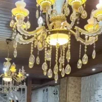 دو عدد لوستر هشت شاخه|لوستر و چراغ آویز|کرج, باغستان|دیوار