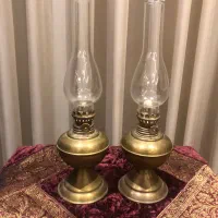 یک جفت فانوس نفتی گردسوز خارجی