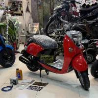 یاماها قرمز وینو  خشک اصلی پاکشتی همراه لوازم