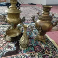 سرویس سماور مسی زغالی