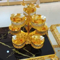 ظرف اماراتی اردو دوطبقه هشت خونه وارداتی آبطلا|ظروف سرو و پذیرایی|مشهد, سلام|دیوار