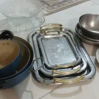 سه عدد ماهی تابه گرانیت و سینی|ظروف پخت‌وپز|تهران, شادآباد|دیوار