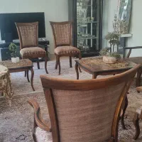 مبل نه نفره شیک به همراه ناهارخوری هشت نفره