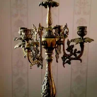 آینه و شمعدان برنزی اصل سی سال پیش