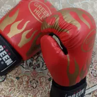 دستکش بوکس و ساق بند لاک پشتی کیک بوکس و بانداج