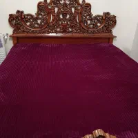 سرویس تخت دونفره چوب راش