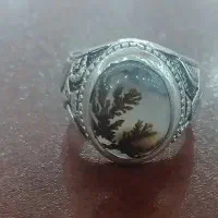 انگشتر شجرقائنات اصل بارکاب دستساز سیاه قلم