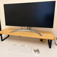 زیر مانیتوری چوبی فانتزی