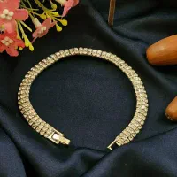 دستبند نگینی طرح جواهر