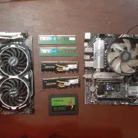 rx580 ssd  گرافیک  سی پی یو   رم  اس اس دی