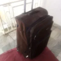 چمدان برزنت چرخ دارکره ای نو که دسته درداخل|کیف، کفش، کمربند|سمنان, |دیوار