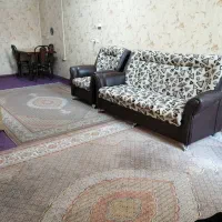 سلام فروش یک دست مبل هفت نفره  ازچرم وپارچه