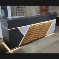 میز پیشخوان کانتر نور دار طرح سنگ Bh6609