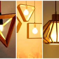 لوستر های چوبی کلاسیک و ساده