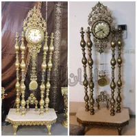 ساعت ایستاده کنارسالنی ویترینی ساعت طرح برنج|ساعت دیواری و تزئینی|مشهد, طلاب|دیوار