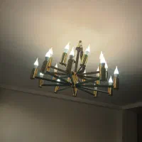 لوستر|لوستر و چراغ آویز|میانه, |دیوار