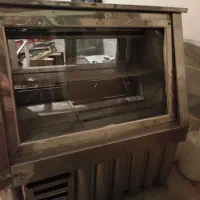 یخچال ویترینی استیل پایین فریزربالایخچال