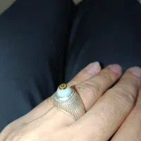 انگشتر سه پوست طبیعی دست ساز