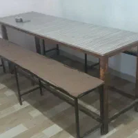 میز نیمکت کافه