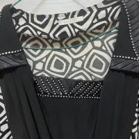 بلوز مجلسی دور یقه نگین دار