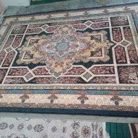 فرش ۹متری نو. طرح سرمه‌ای کلاسیک|فرش|بوئین و میاندشت, |دیوار