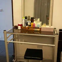 فروش فوری تخت تک نفره،تشک،اینه،کنسول|تخت و سرویس خواب|محمودآباد, |دیوار