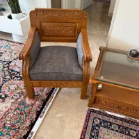 مبل ۷ نفره با ناهار خوری ۶ نفره تمام چوب راش|مبلمان خانگی و میز عسلی|تهران, قیطریه|دیوار