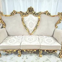مبلمان سلطنتی تمام چوب 9نفره تمیز درحدنو