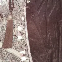 پرده قهوه ای مخمل