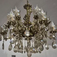 ۴عدد لوستر برنجی|لوستر و چراغ آویز|اردبیل, |دیوار