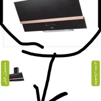 یک عدد هود شیشه ای مشکی لتو مثبت آکبندِ نو.|هود|زنجان, |دیوار